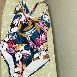 One peice floral swimsuit